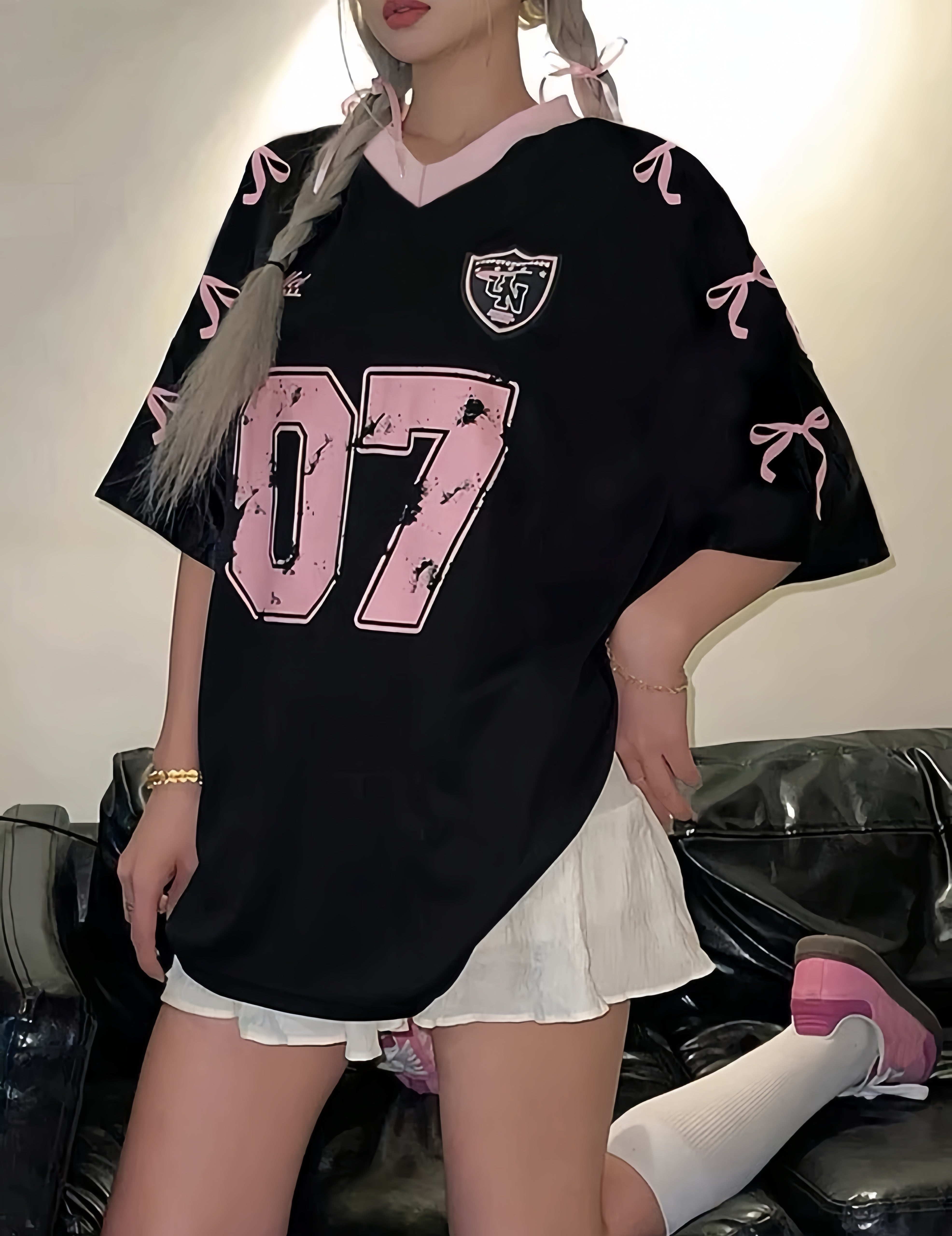 تيشيرت فيونكة 07 أسود