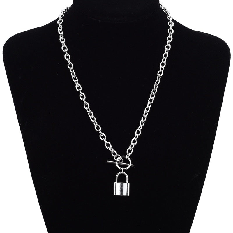 Stainless Steel Lock necklace N14