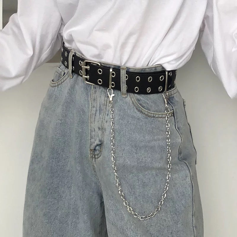 Chain Belt Leather with Pin Buckle - مـوها ستـور