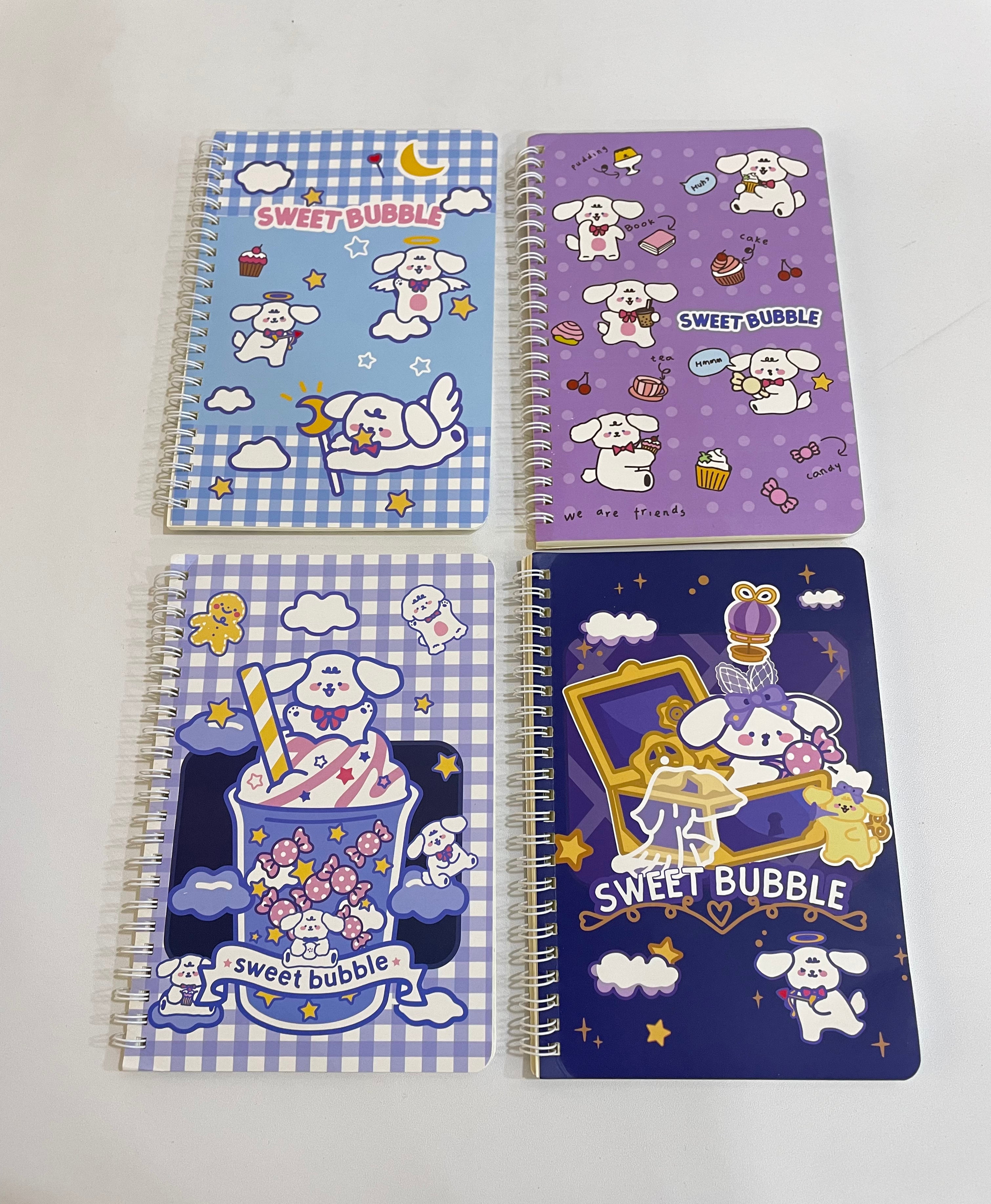 Sweet bubble notebook Set 4 pieces