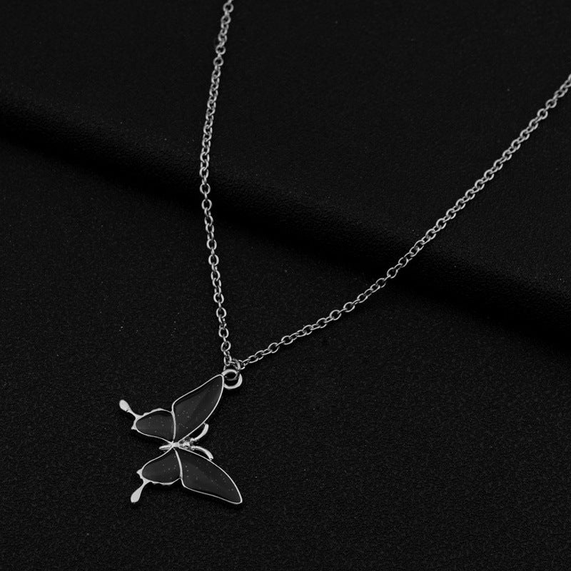Stainless Steel Butterfly Necklace N10