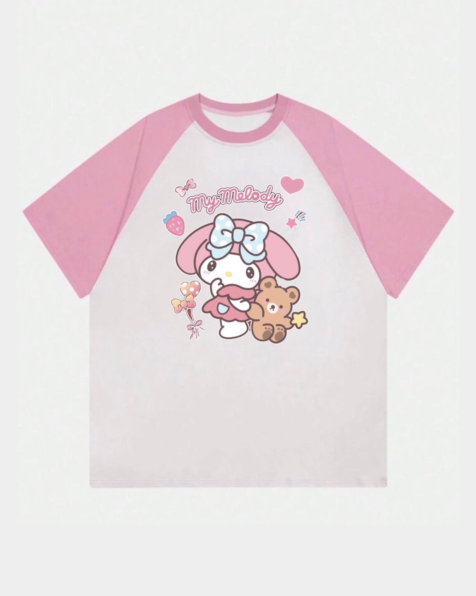 تيشيرت My melody أكمام وردية