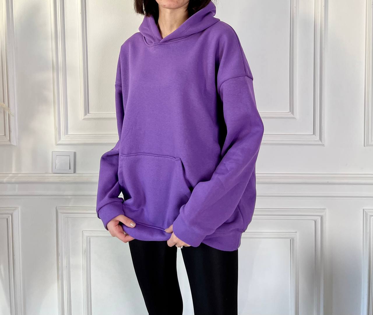 هودي سادة باللون البنفسجي