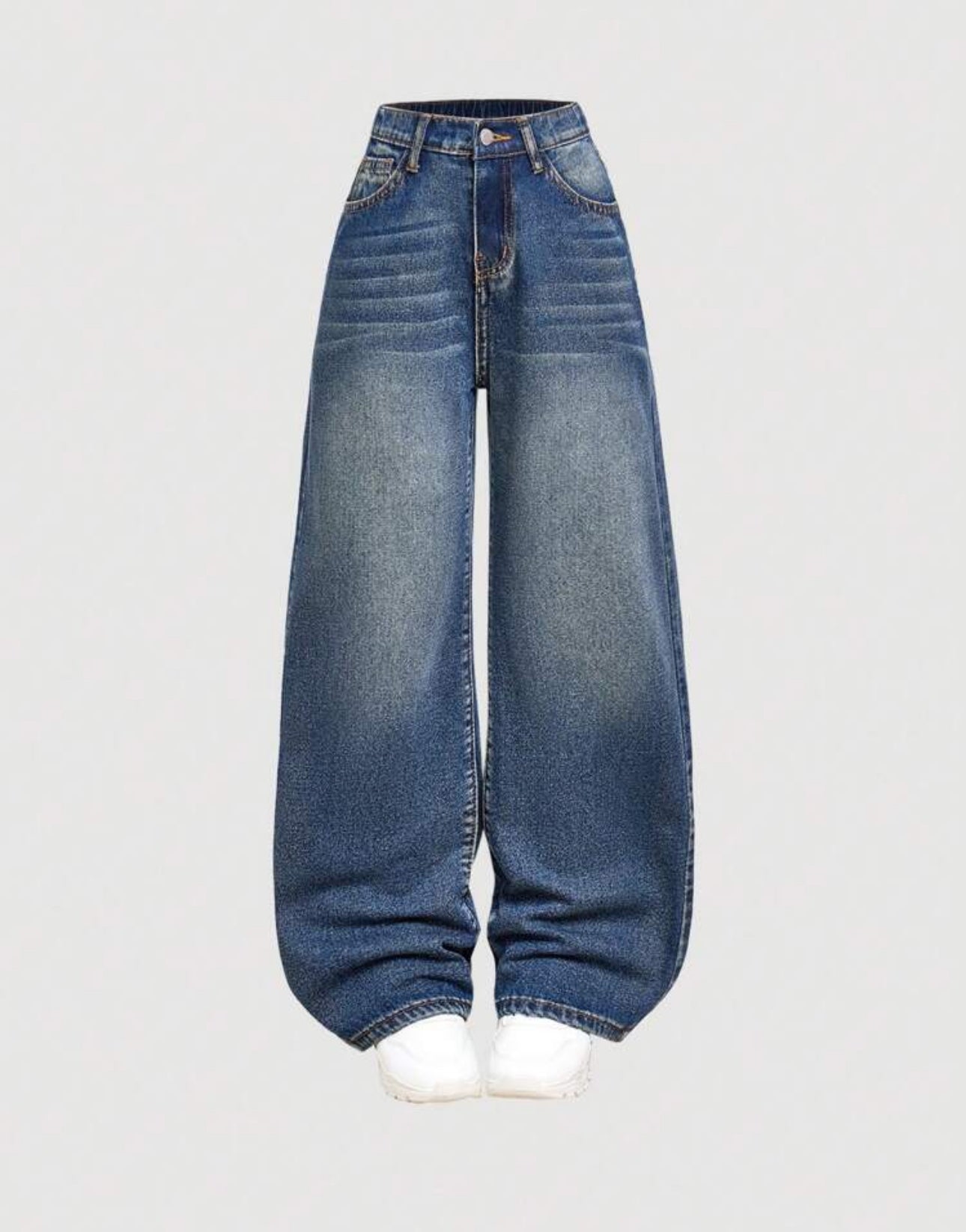 جينز باگي أزرق كاحت