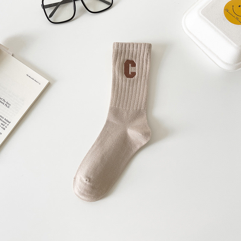 C socks beige