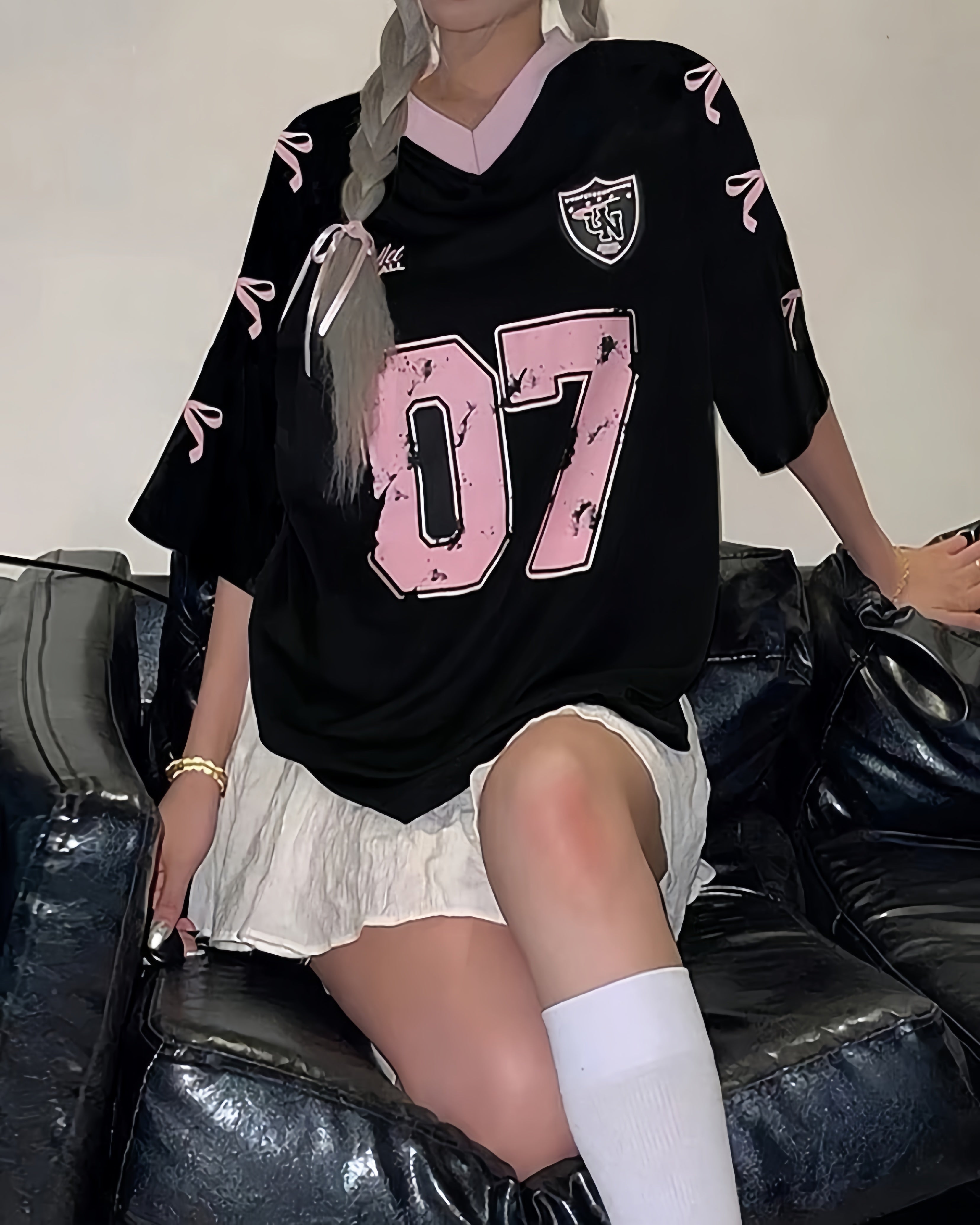 تيشيرت فيونكة 07 أسود