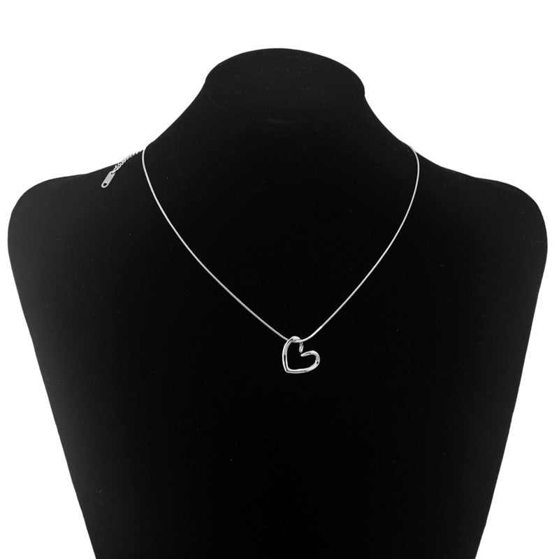 Stainless Steel heart necklace N30