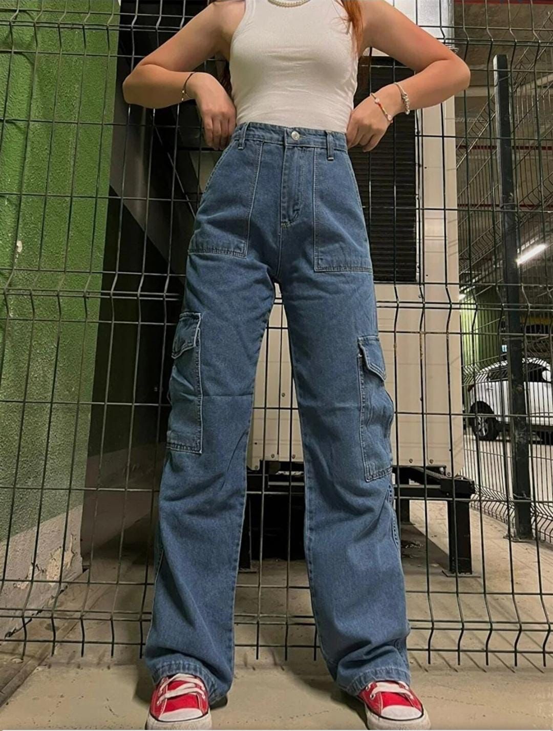 جينز كاركو بجيوب جانبية 4263