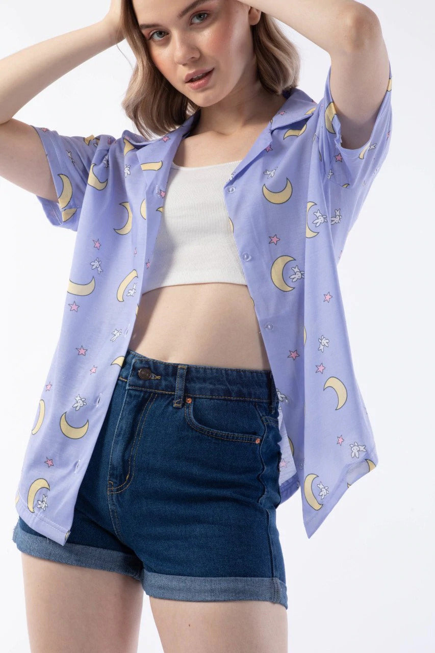Purple Moon Unisex Shirt - مـوها ستـور