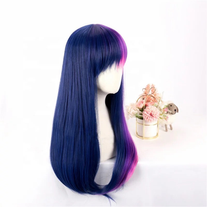 Wig 80cm Long Straight Purple Pink Mixed - مـوها ستـور