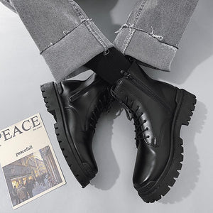 Martin British leather boots high quality A008 - مـوها ستـور