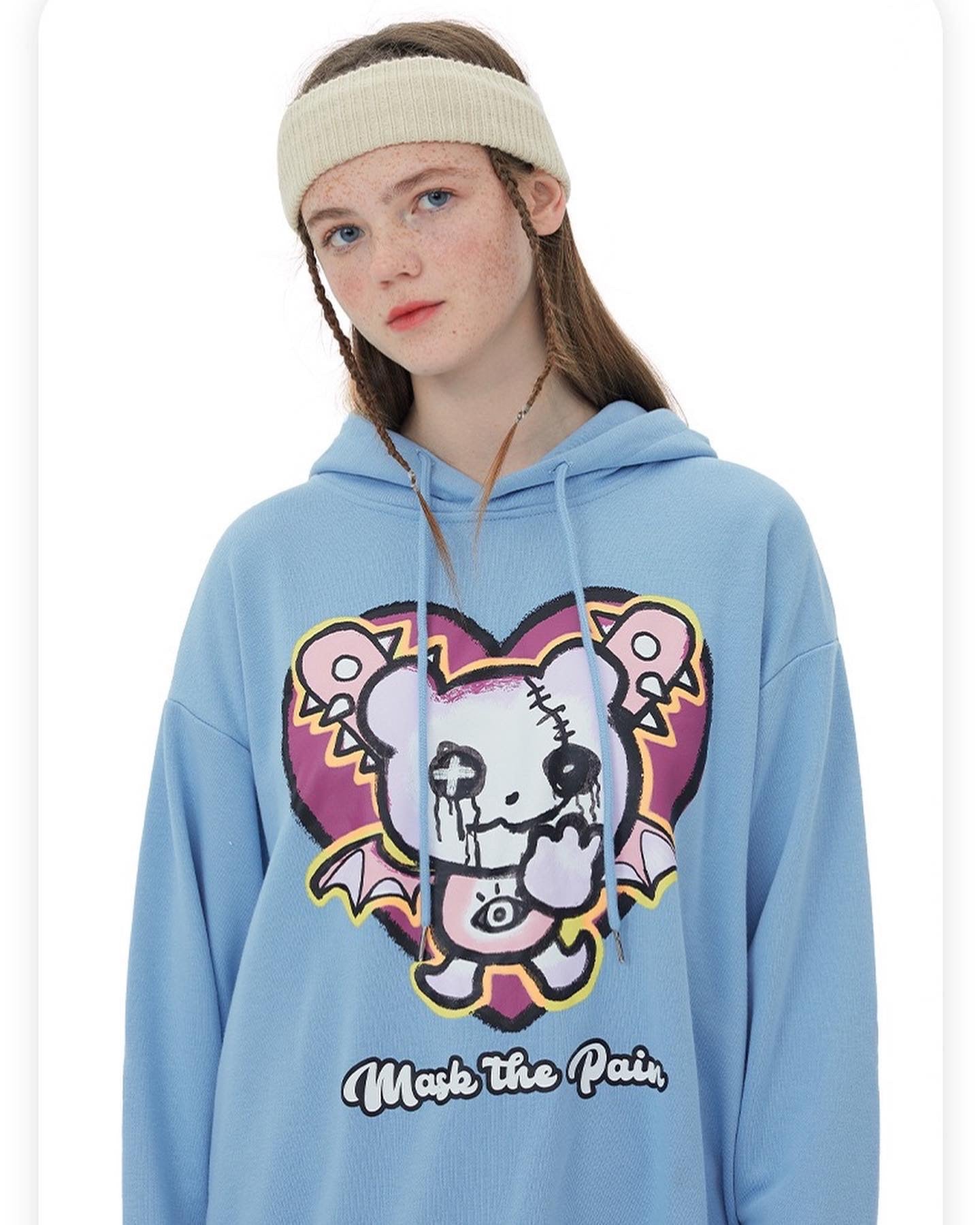 Mask The Pain Oversized Hoodie