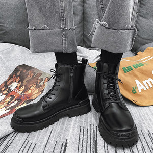 Martin British leather boots high quality A008 - مـوها ستـور