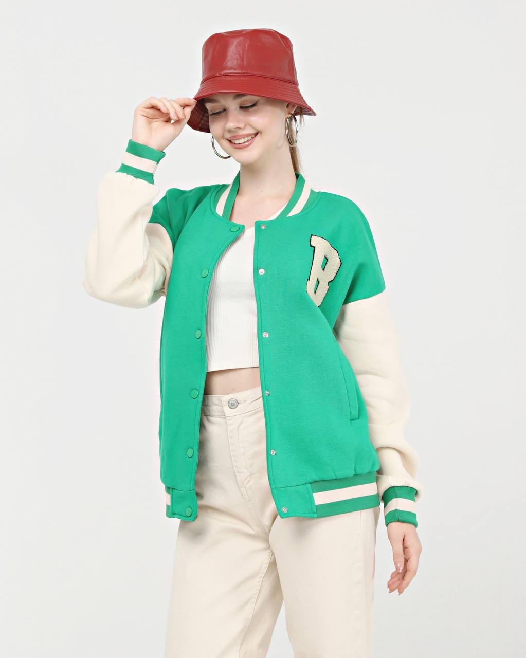 College Jacket green